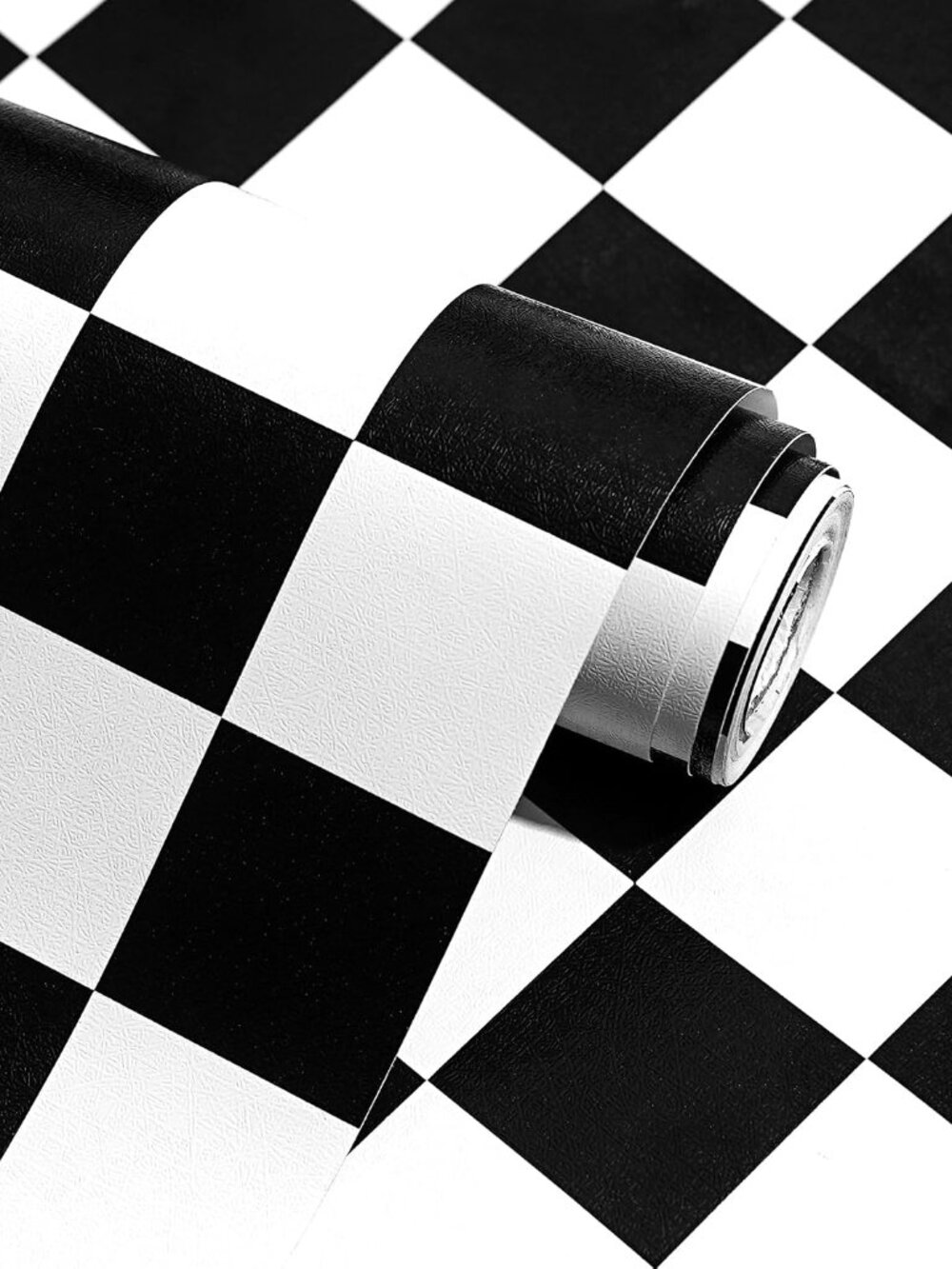 Modern Peel and Stick Wallpaper Checkered Contact Paper 17.7"x78.8"